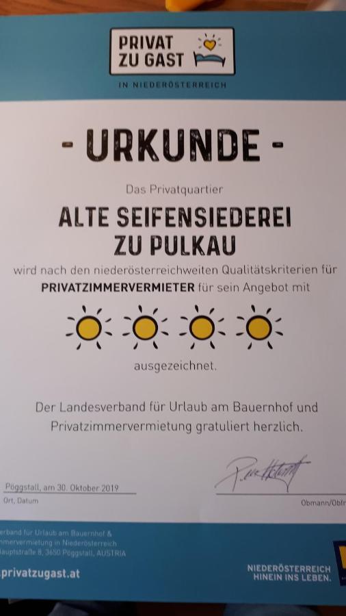 Alte Seifensiederei Zu Pulkau Bed and Breakfast Buitenkant foto